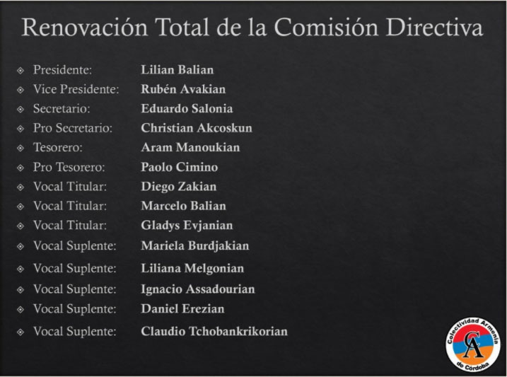 Comisión Directiva de Córdoba
